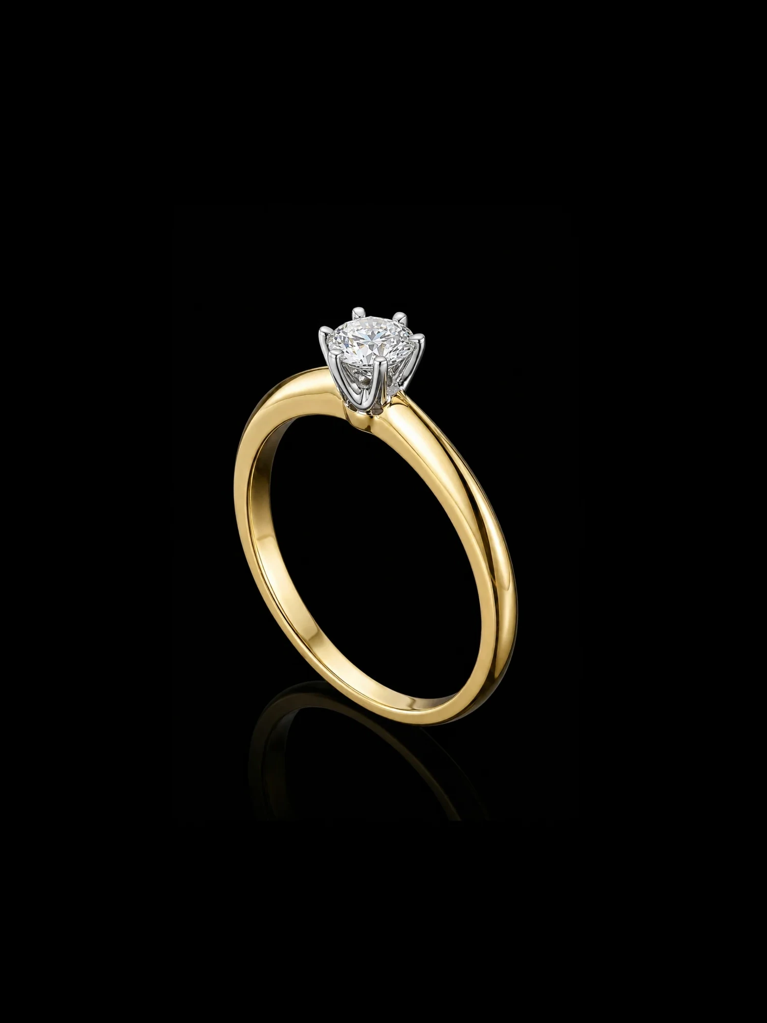 TheTiffany™ 0.42ct Engagement Ring – Yellow gold