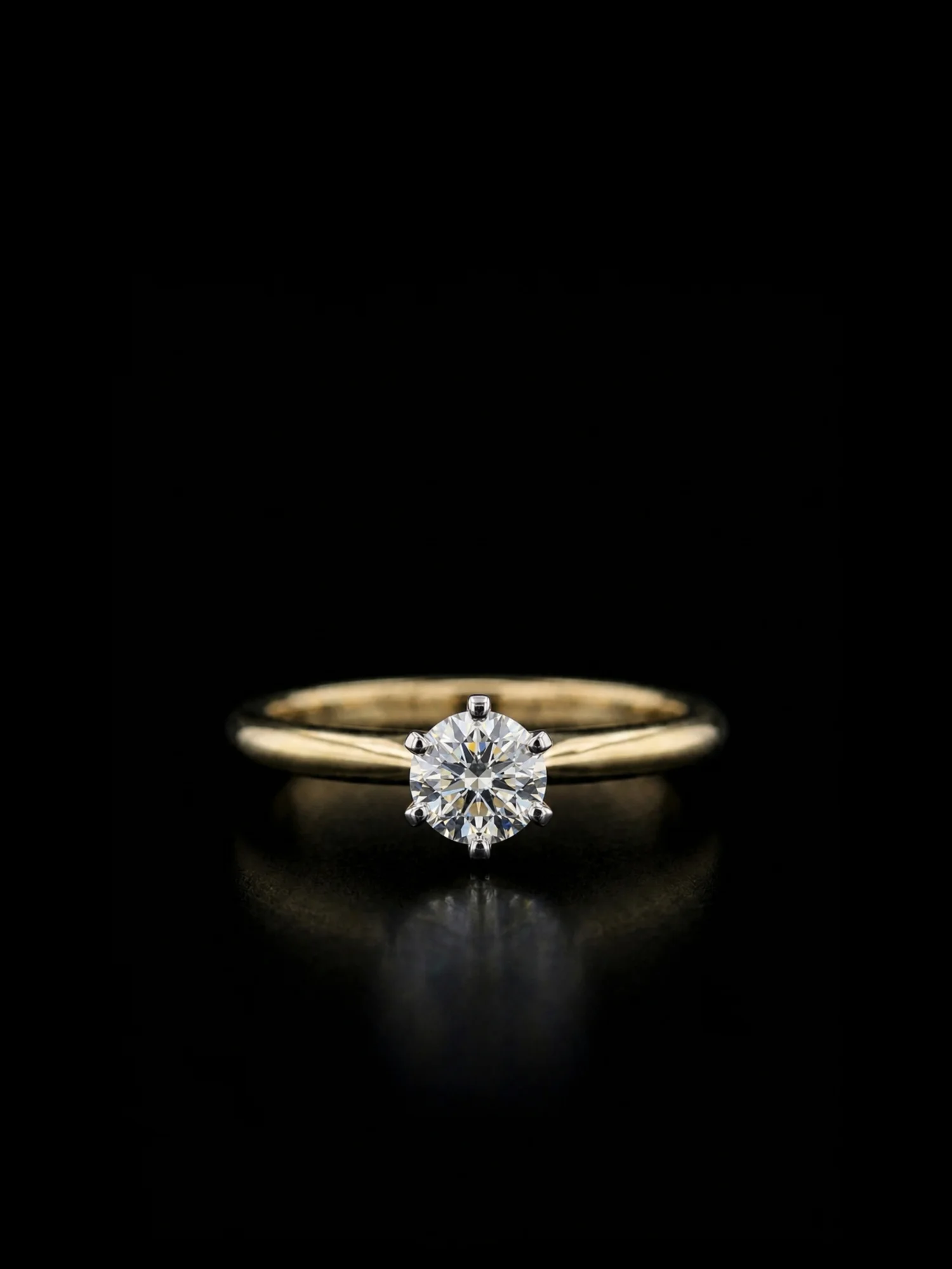 TheTiffany™ Engagement Ring in yellow gold, photo 4