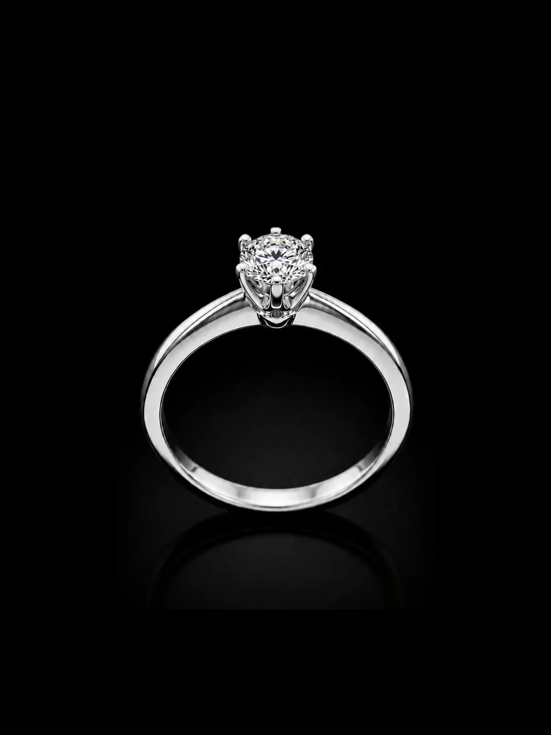 "TheTiffany™" Engagement Ring in white gold, photo 3