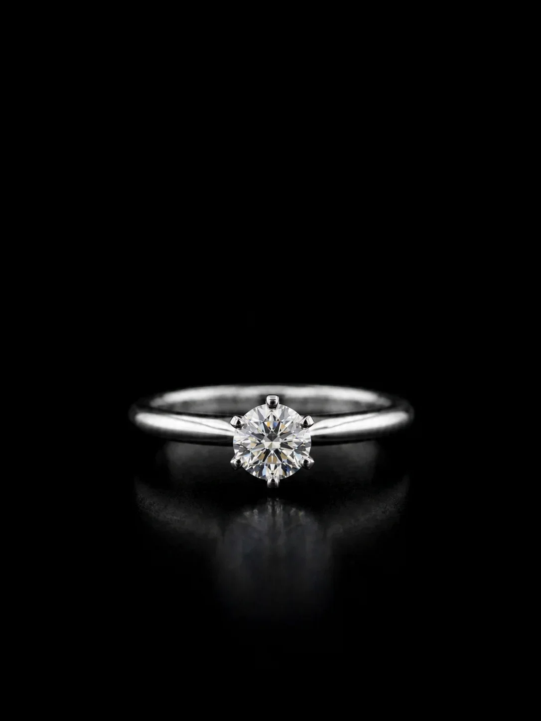 "TheTiffany™" Engagement Ring in white gold, photo 4