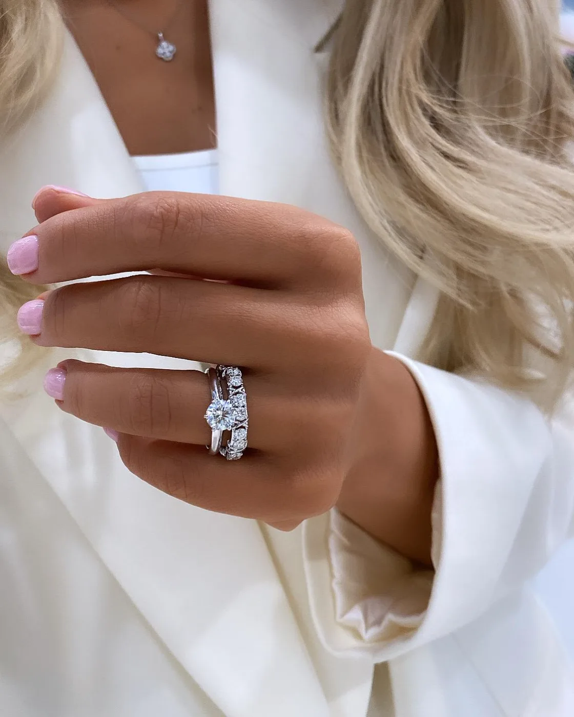"TheTiffany™" Engagement Ring in white gold, photo 5