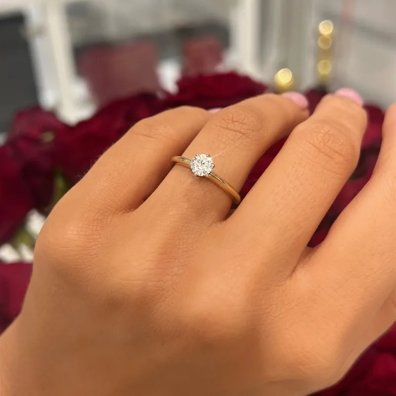 "TheTiffany™" Engagement Ring in yellow gold, photo 6