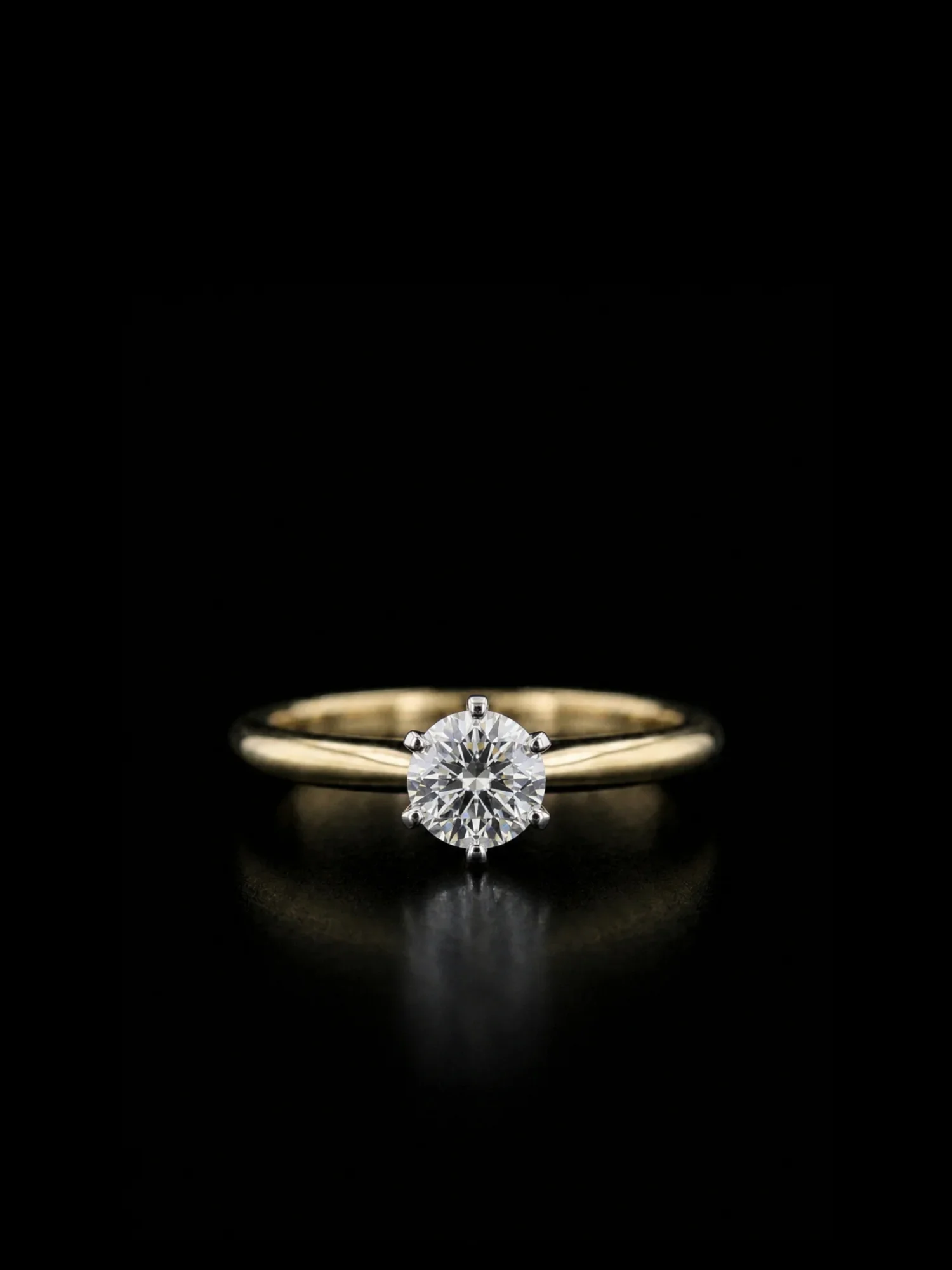 TheTiffany™ Engagement Ring in yellow gold 18k, photo 4