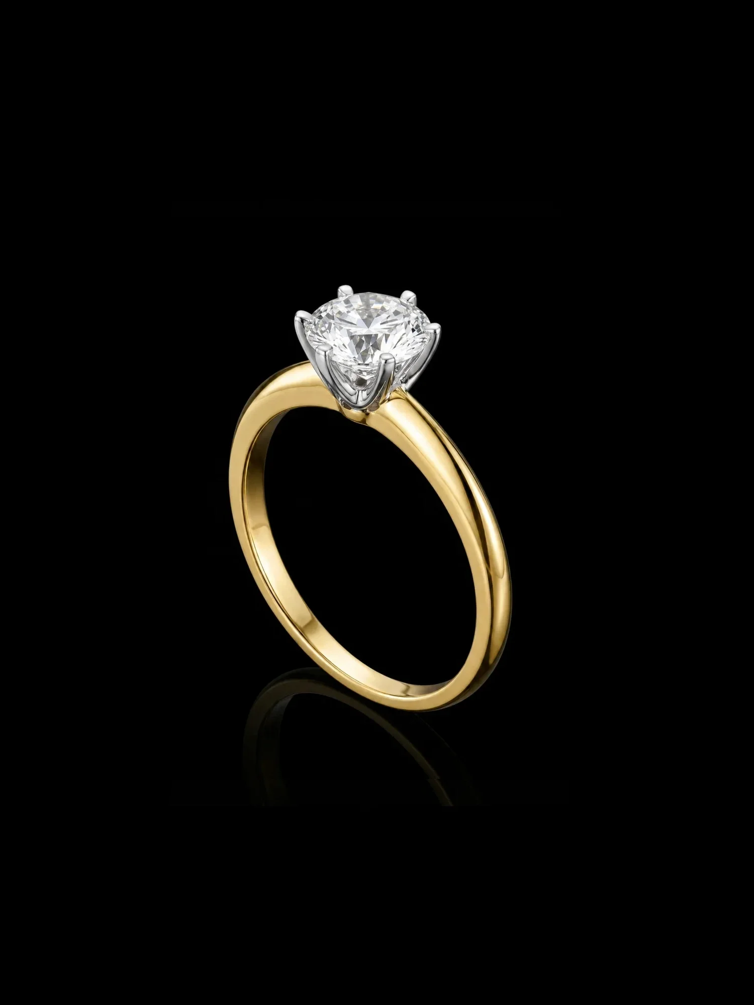 "TheTiffany™" 1.01ct Engagement Ring – Yellow gold 18k