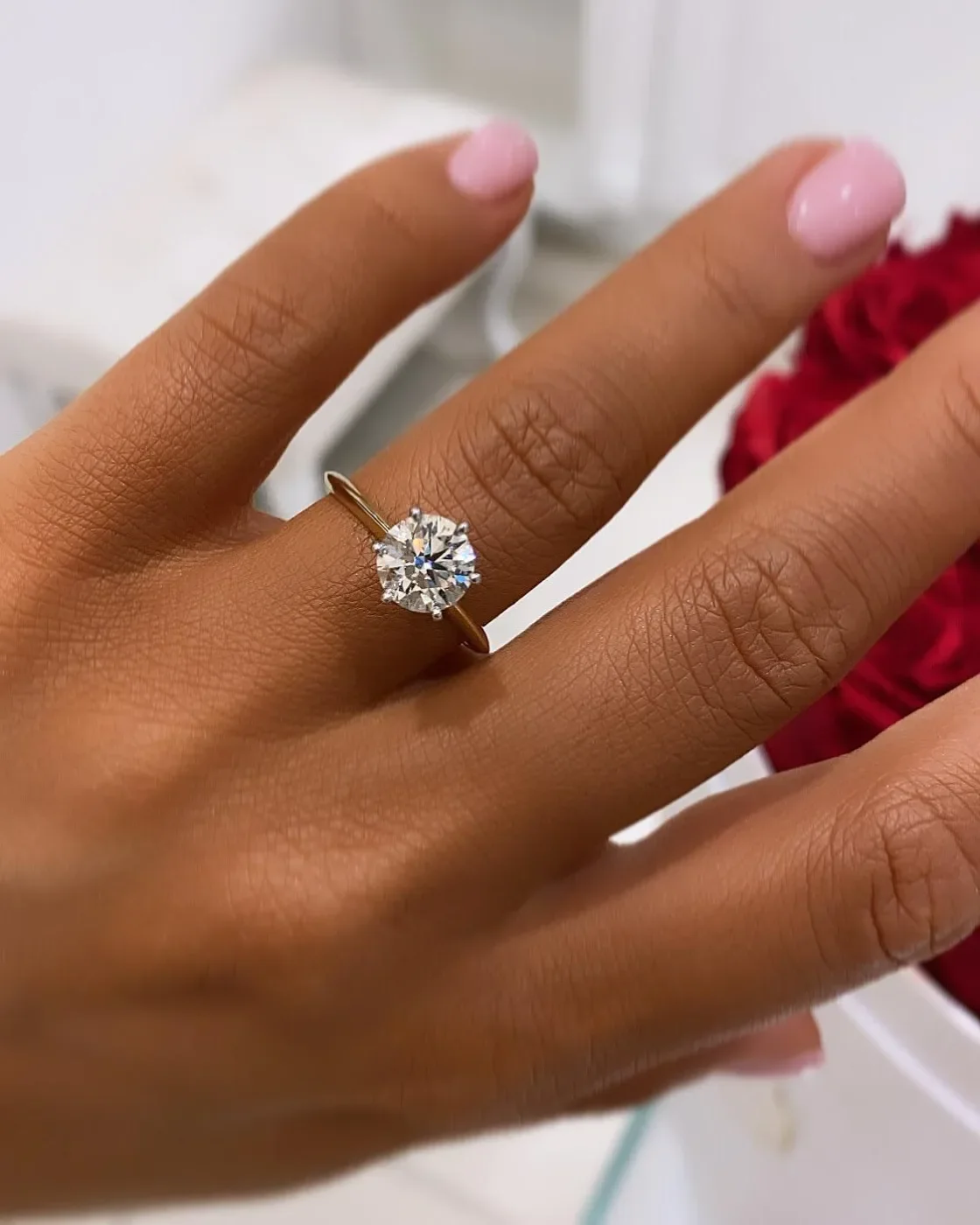 TheTiffany™ Engagement Ring in yellow gold 18k, photo 2