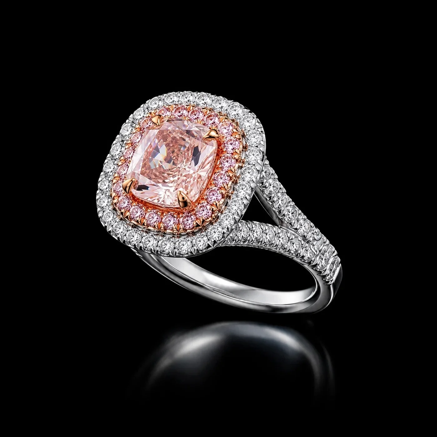 "NaturalFancyPink™" Ring by Marta Krupa – Platinum