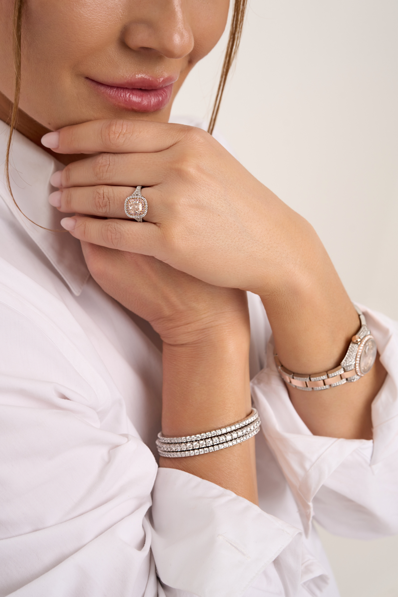 Marta Krupa | Pierścionek "NaturalFancyPink ™" z naturalnie różowym diamentem