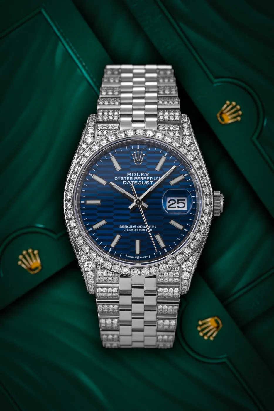 Rolex Datejust Blue Fluted Moti