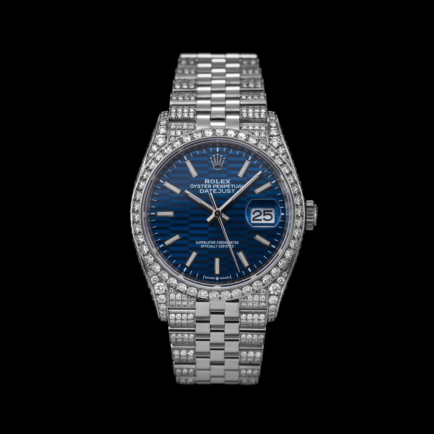 Rolex Datejust Blue Fluted Moti
