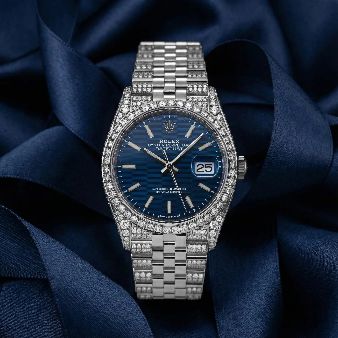 Rolex Datejust Blue Fluted Moti
