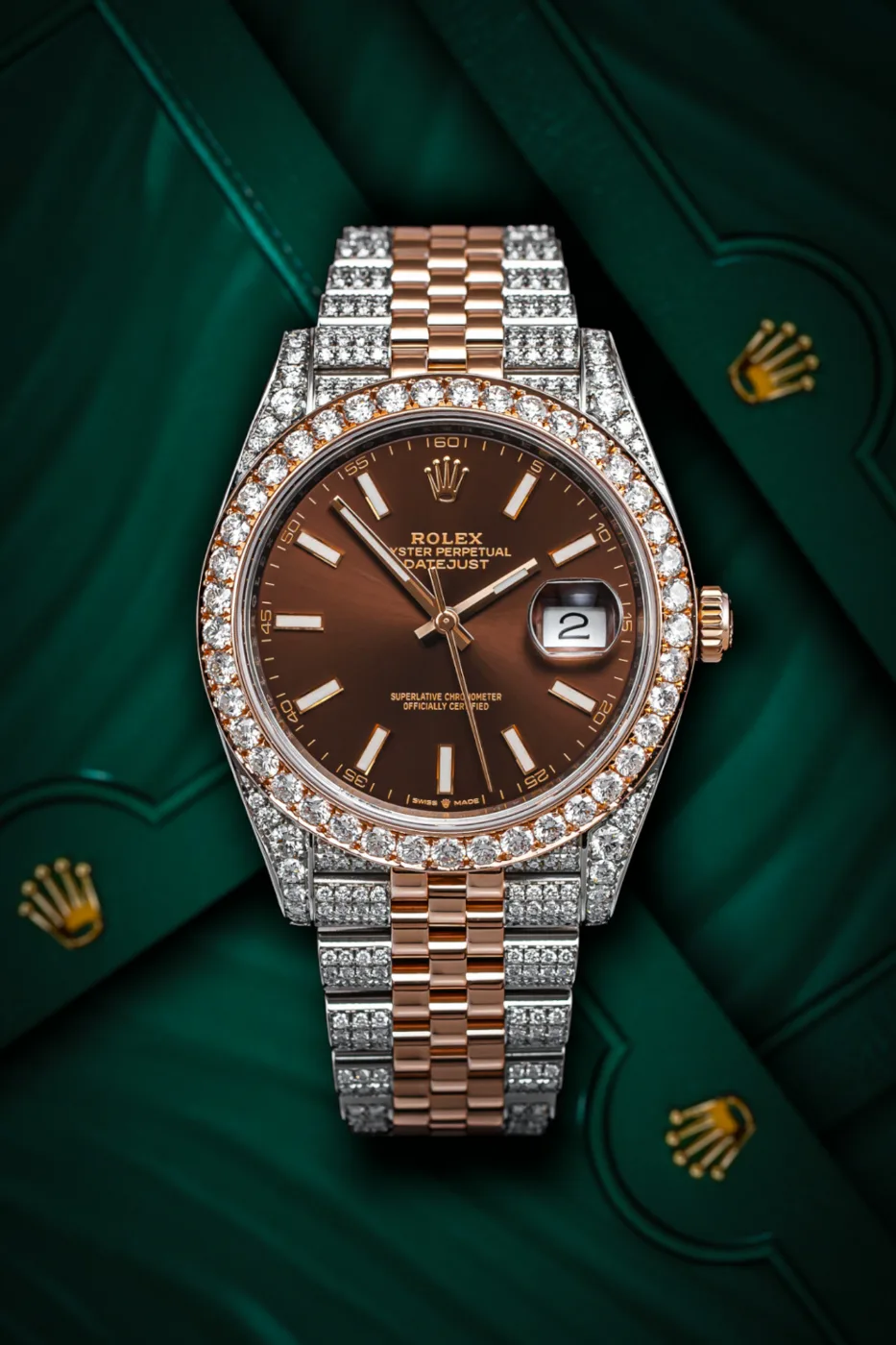 Rolex Datejust 41mm Chocolate ICED - Rolex HIGHBART FitLovers