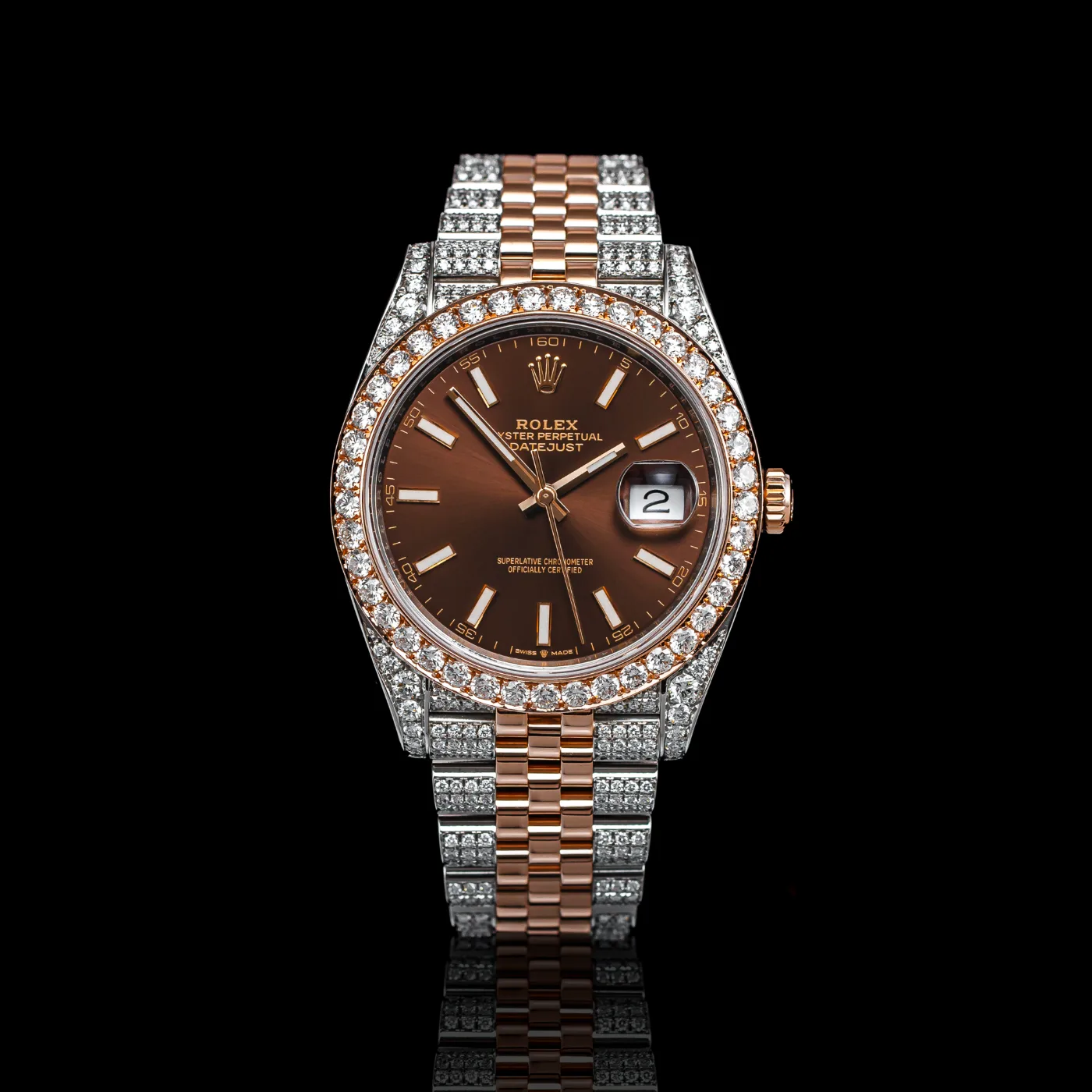 Rolex Datejust 41mm Chocolate ICED - Rolex HIGHBART FitLovers