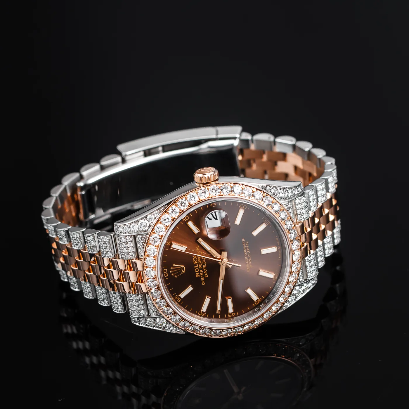 Rolex Datejust 41mm Chocolate ICED - Rolex HIGHBART FitLovers