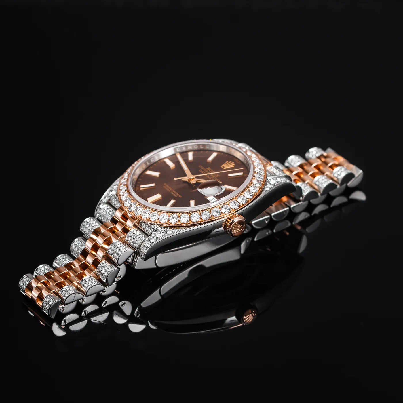 Rolex Datejust 41mm Chocolate ICED - Rolex HIGHBART FitLovers
