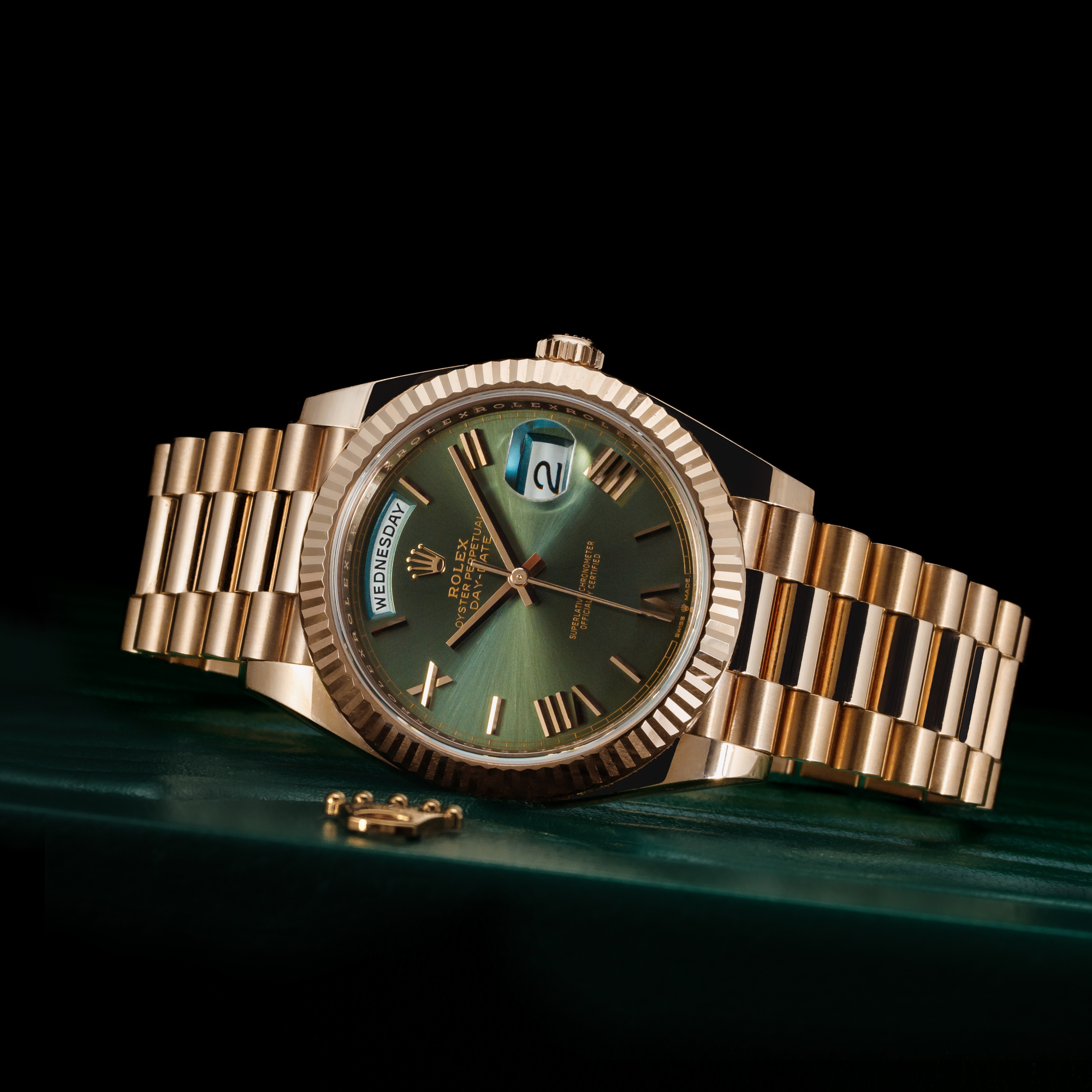 Rolex Day-Date 40 „Zielony Olive”