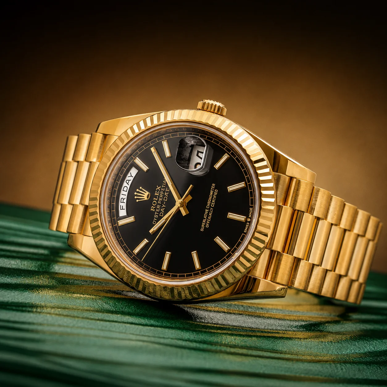Rolex Day-Date 40 Black Dial 228238 „President”