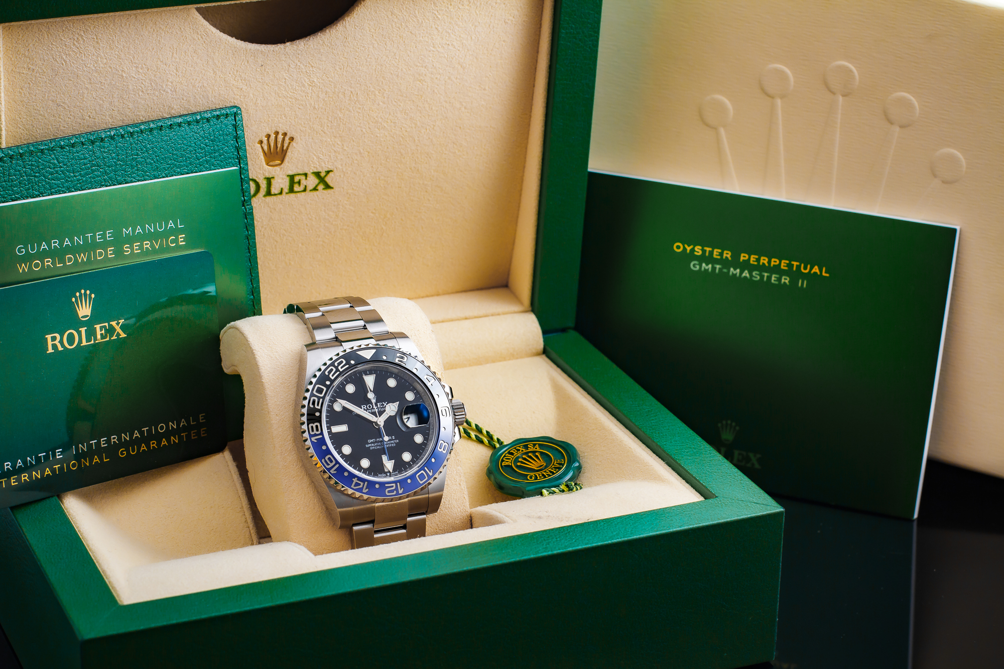 ROLEX GMT MASTER II Batman on Oyster 126710BLNR, photo 3