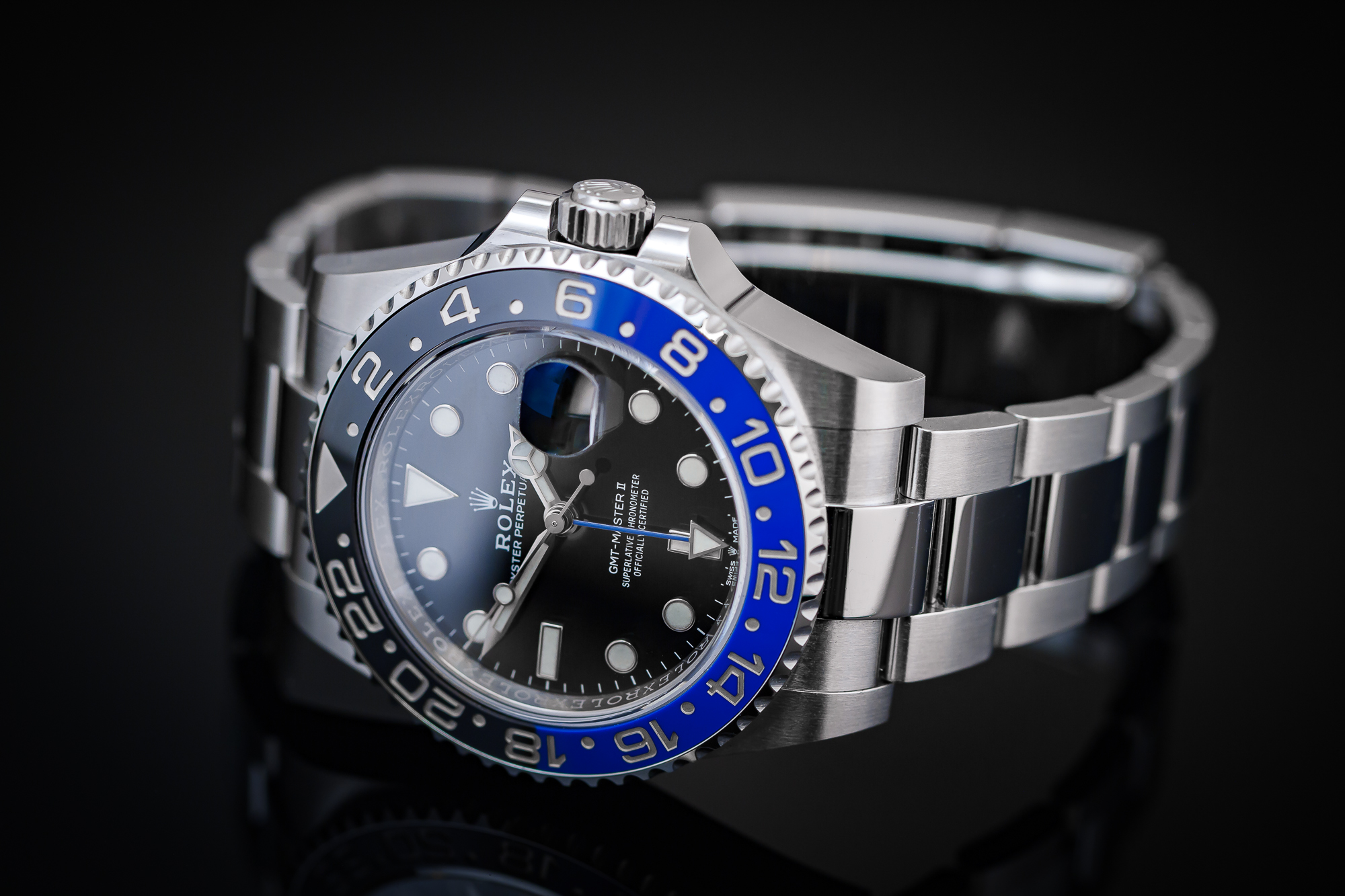 ROLEX GMT MASTER II Batman on Oyster 126710BLNR, photo 4