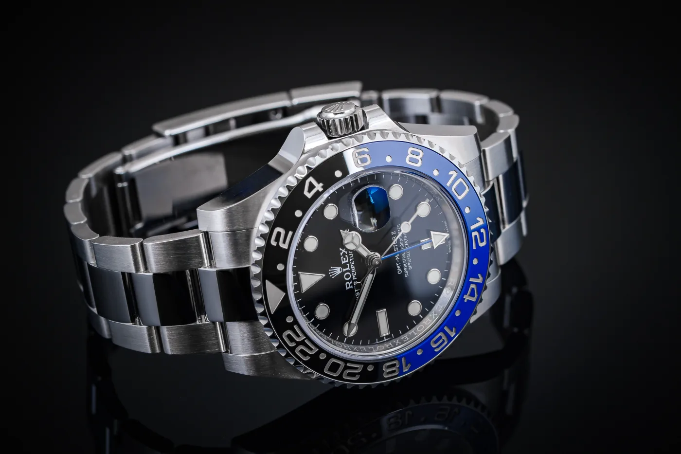 ROLEX GMT MASTER II Batman on Oyster 126710BLNR, photo 5