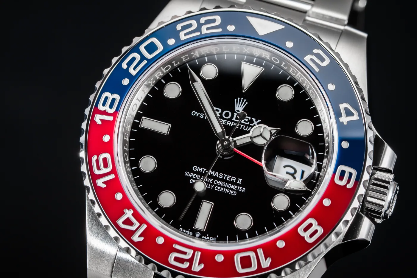 ROLEX GMT MASTER II Pepsi on Oyster discontinued 126710BLRO, photo 6