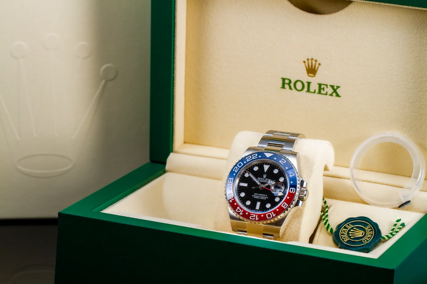 ROLEX GMT MASTER II Pepsi on Oyster discontinued 126710BLRO, photo 8