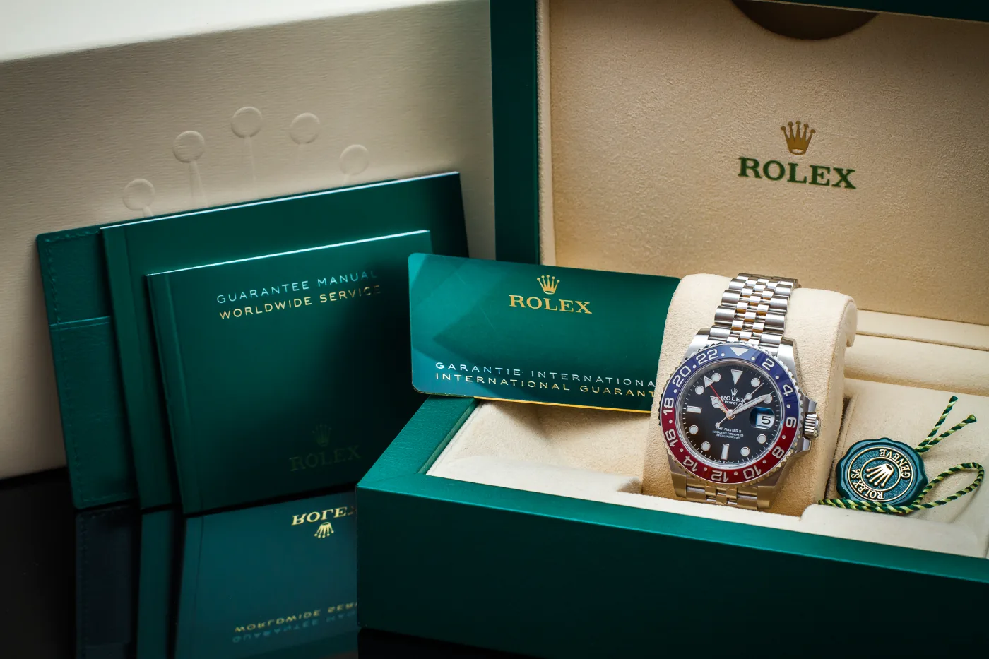 ROLEX GMT MASTER II Pepsi on Jubilee, discontinued 126710BLRO, photo 11
