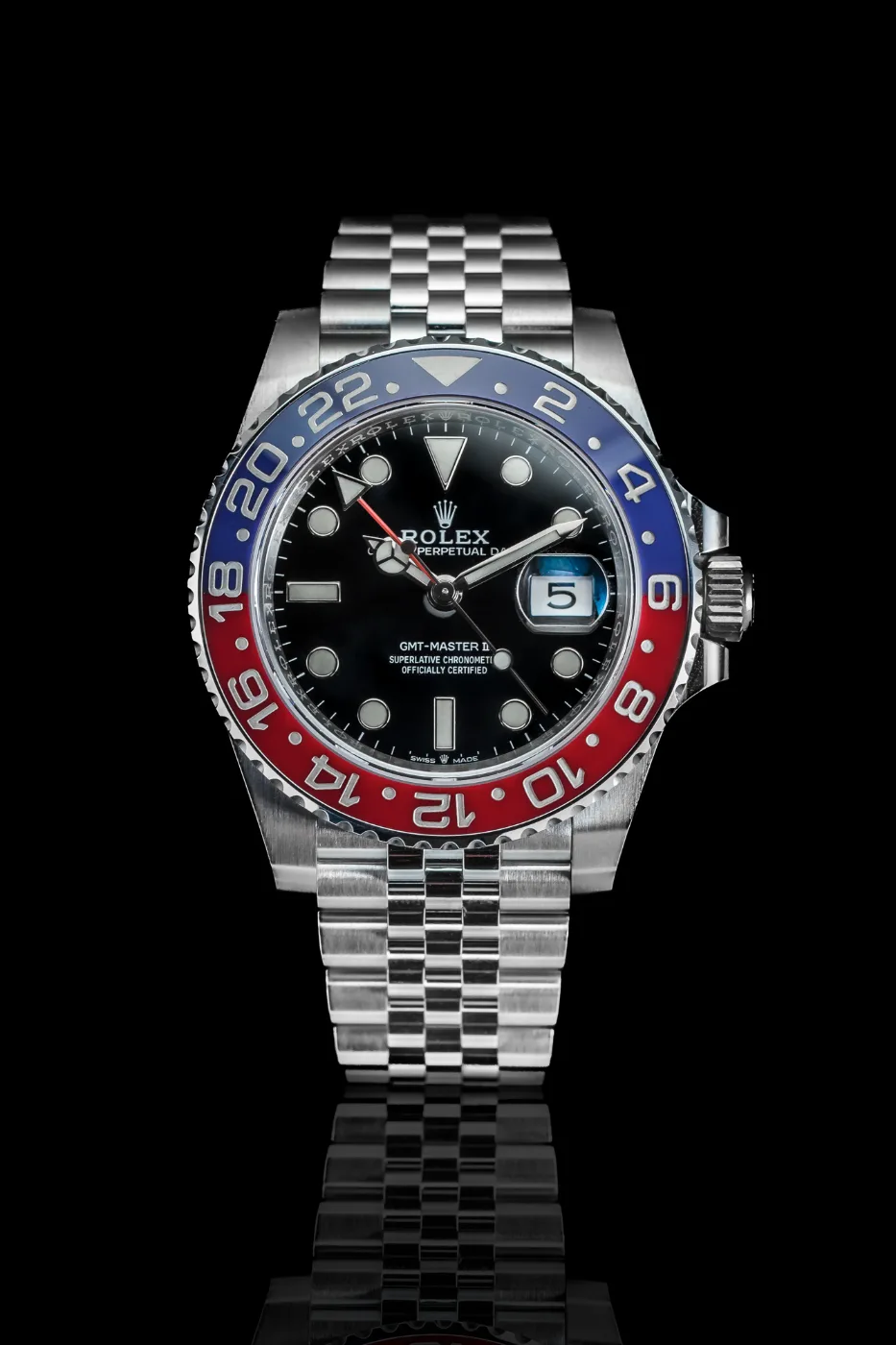 ROLEX GMT MASTER II Pepsi on Jubilee, discontinued 126710BLRO, photo 7