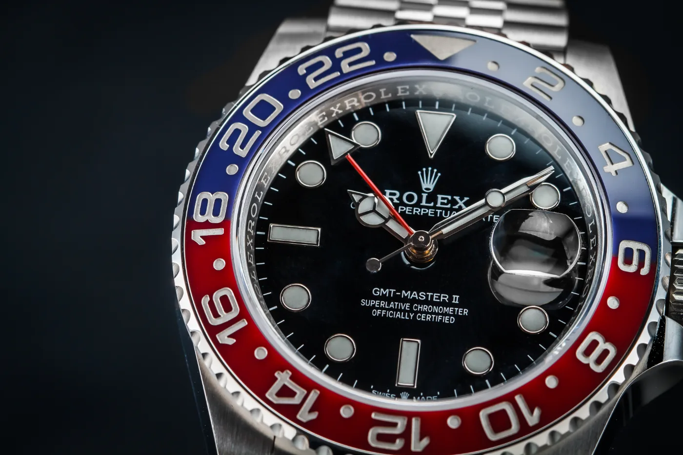 ROLEX GMT MASTER II Pepsi on Jubilee, discontinued 126710BLRO, photo 9