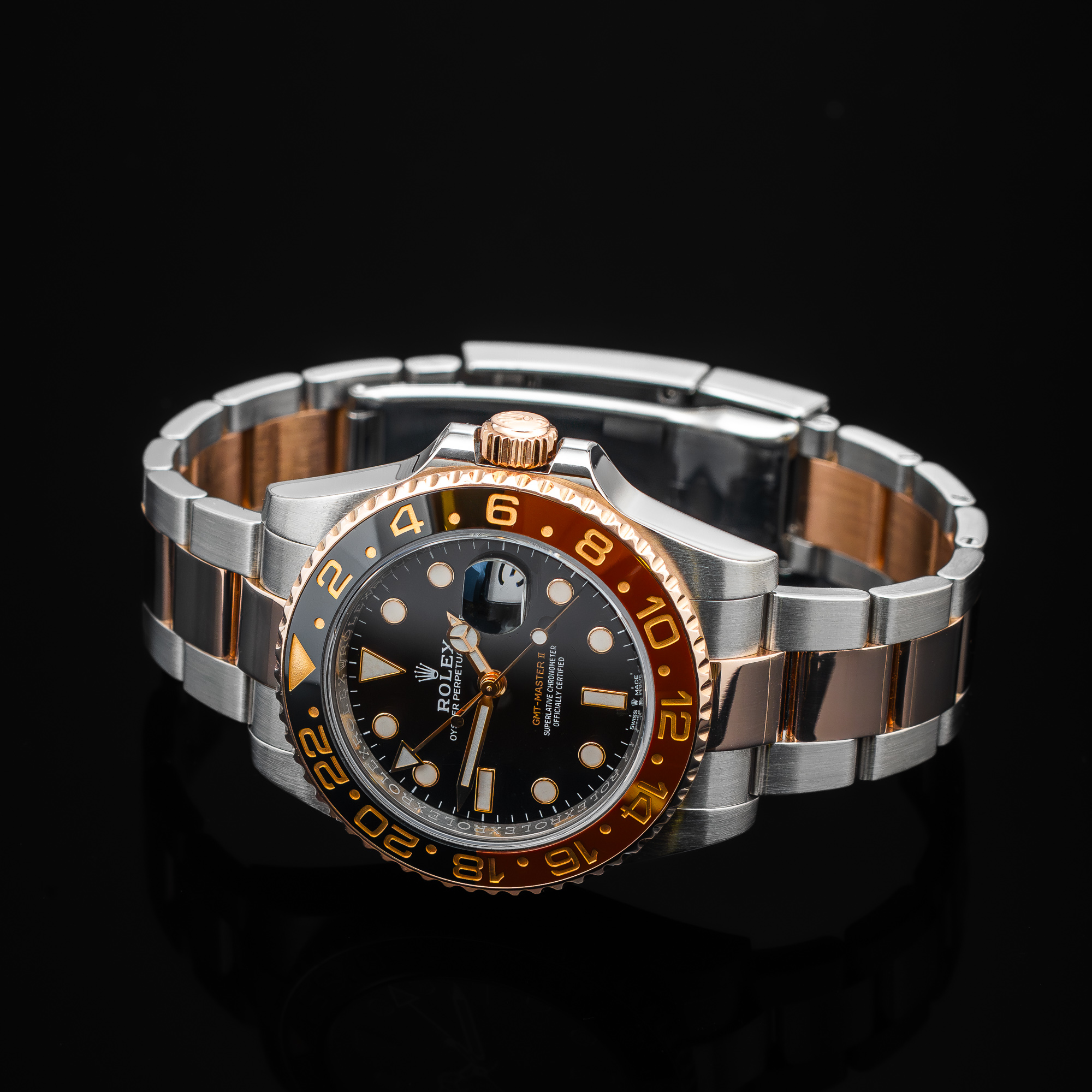 ROLEX GMT MASTER II Root Beer, Two Tone 126711CHNR, photo 2