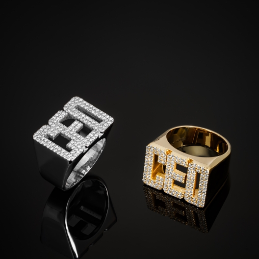 Signet "CEO™" in white gold, photo 6