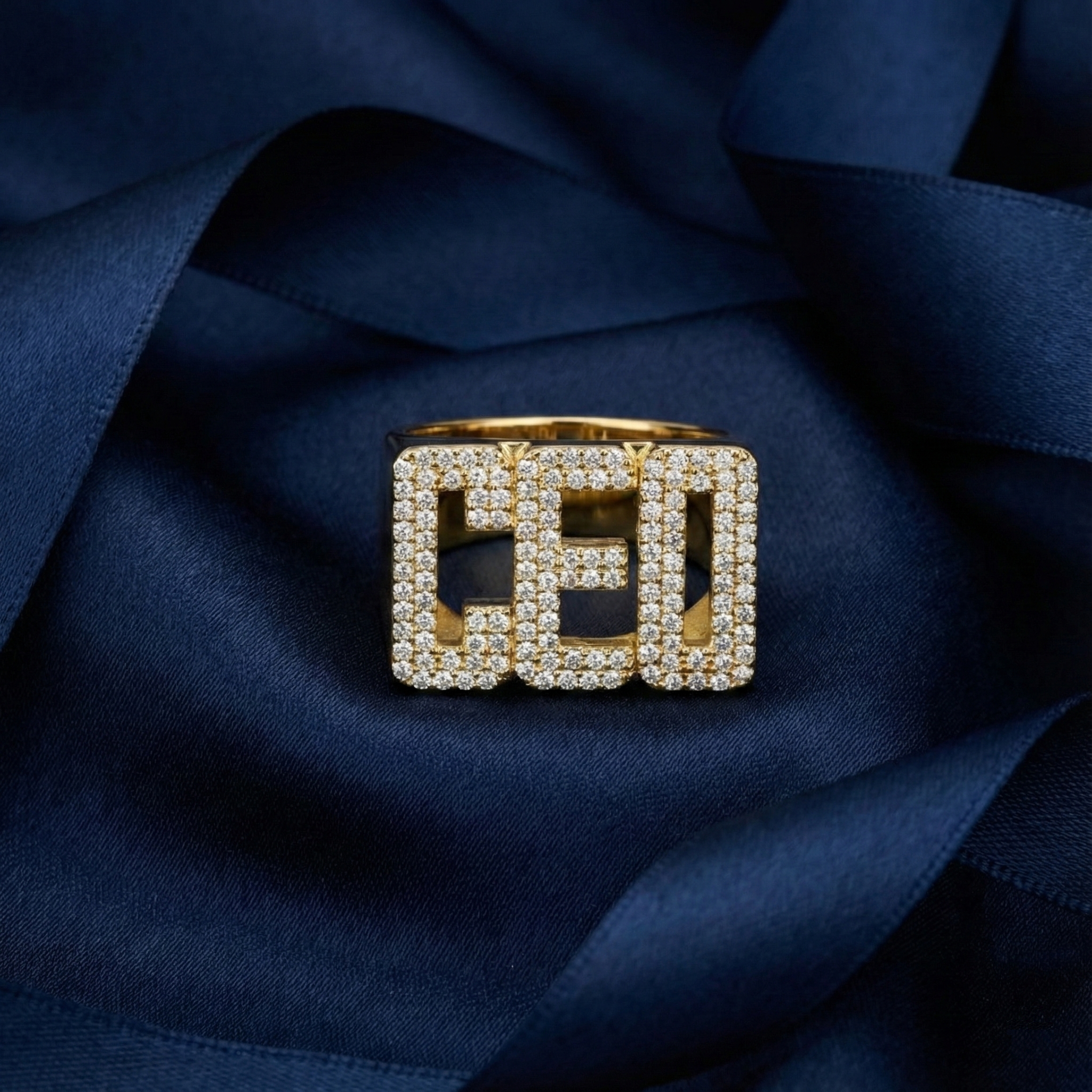 Signet "CEO™" in white gold, photo 8