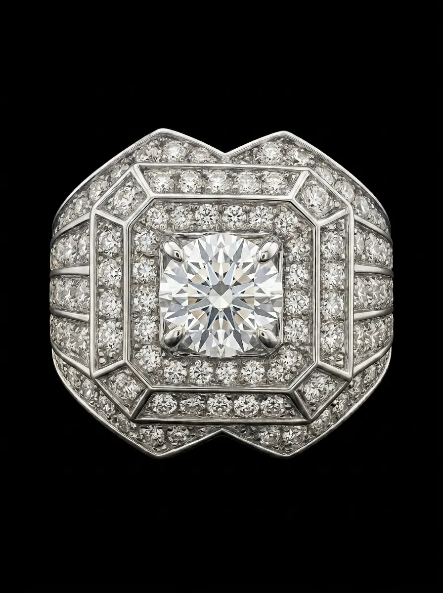 Men's "MM4MEN™" Signet in white gold, photo 4