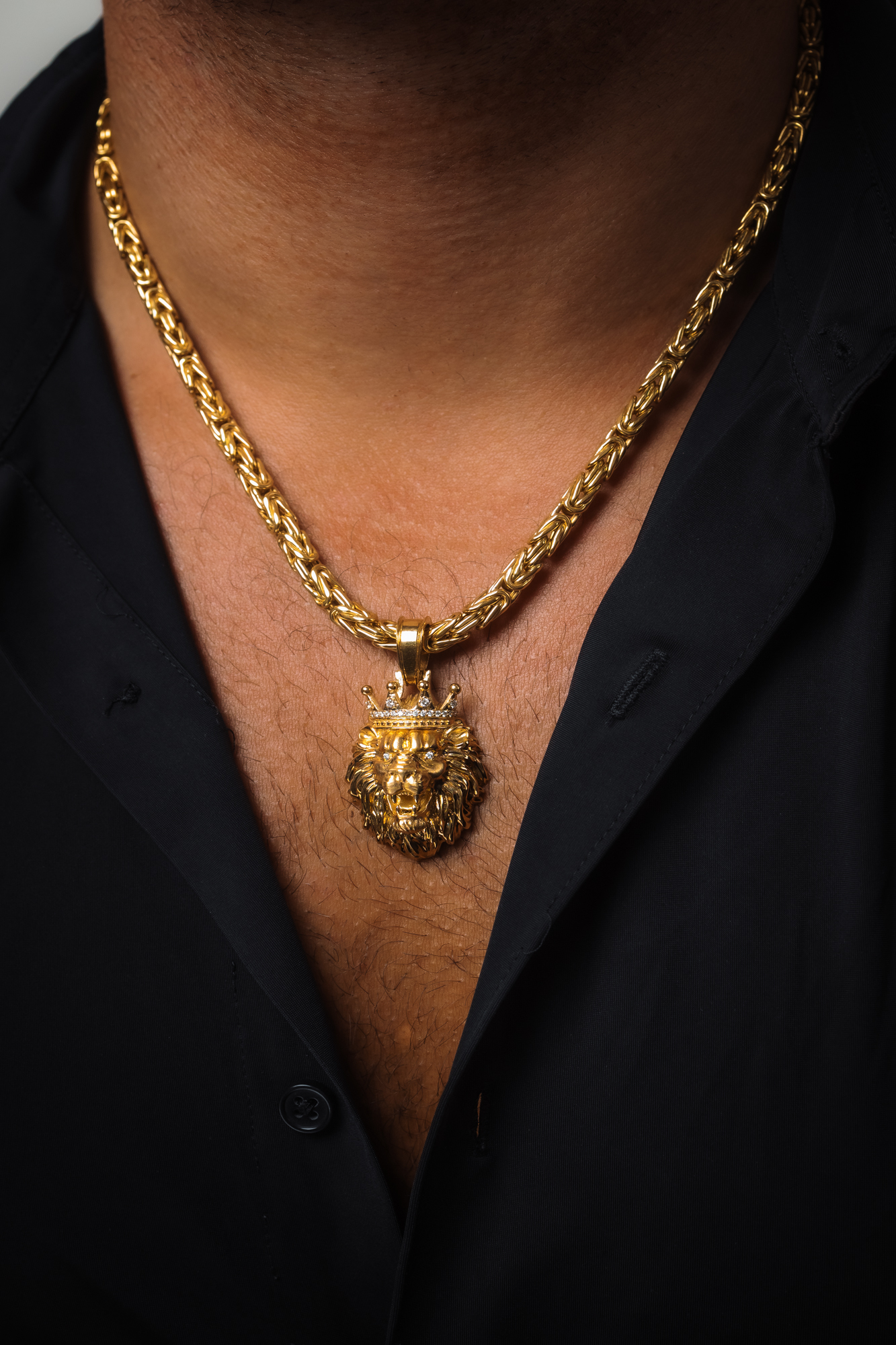 "LionsEmpire™" Pendant in yellow gold 14k, photo 5